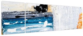 Obraz - Abstrakcyjne pociągnięcia (170x50 cm)