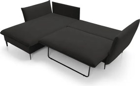 Narożnik GLOSS Lewostronny z funkcją spania, zestaw z poduszkami wolnostojący tkanina RIVIERA 16 Cappucino WERSAL