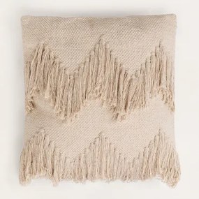 Kwadratowa Poduszka 45x45 Cm Z Bawełny Winow Kremowa - Sklum