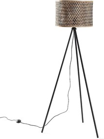 Lampa kolumnowa Hanae z bambusa, wysokość 158 cm.