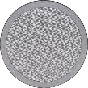 Dywan zewnętrzny Miovani koło jasny szary 120 cm x 120 cm