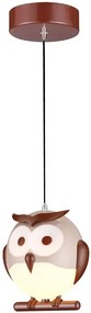 Wisząca lampa dziecięca w kształcie sowy - 3X N45 K3-D31