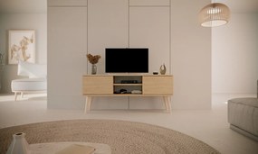 Szafka RTV w stylu skandynawskim Toronto 120 dąb artisan