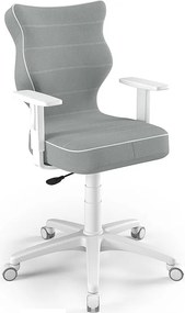 Ergonomiczne krzesło biurowe dla młodzieży Duo White rozmiar 5 (146-176,5 cm)