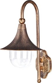 Czarno-złoty kinkiet zewnętrzny w stylu retro - 4X S316 S3-B75