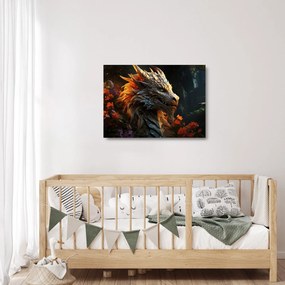 Obraz na szkle - Smok (70x50 cm)