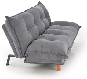 Sofa rozkładana z funkcją spania PILLOW szara HALMAR