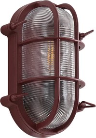 Zewnętrzna lampa ścienna ciemnoczerwona IP44 - Noutica