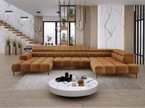 Narożnik PLAZA XL Prawostronny z elektryczną regulacją siedziska Tkanina EDEN 10 WERSAL