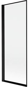 Mexen Mist parawan nawannowy 1-skrzydłowy lewy 70 x 150 cm, czarna ramka, czarny - 8A9-070-001-70-70-L