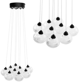 LAMPA SUFITOWA MS022-9CP Czarna
