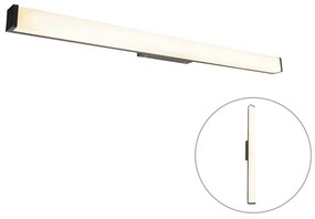 Nowoczesna lampa ścienna do łazienki czarna 92 cm IP44 - Cascada Nowoczesny Oswietlenie wewnetrzne