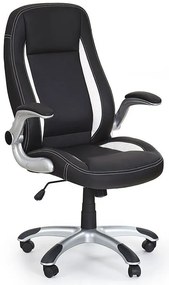 Fotel Obrotowy Czarny Tapicerowany Do Komputera G0-R64