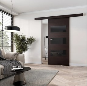 MINIO go for it, Drzwi przesuwne wewnętrzne CLEAN E 106 cm  w kolorze wenge