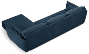 Ciemnoniebieski narożnik (prawostronny) Vanda – Mazzini Sofas