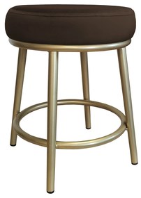 Taboret Ben noga metalowa złota MG05