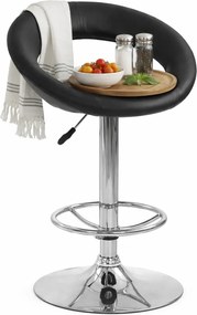 Hoker Kuchenny Czarny Nowoczesny Z Oparciem F5-L04