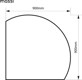 Lustro dekoracyjne półokrągłe z podświetleniem MOON Shift LED | Różne rozmiary | Różne kolory : Kolor tafli szkła - Srebrny, Rozmiar - 90x90 cm