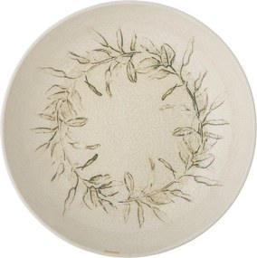 Kremowa kamionkowa miska ze świątecznym motywem 450 ml Hollie – Bloomingville