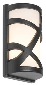 Zewnetrzna Nowoczesna lampa ścienna zewnętrzna czarna IP44 - Suzie Nowoczesny Oswietlenie zewnetrzne
