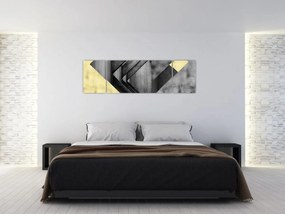 Obraz - Teksturowane kształty (170x50 cm)