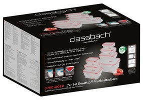 Classbach 7-częściowy zestaw pojemników plastikowych FHD 4008