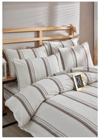Brązowo-beżowa bawełniana pościel dwuosobowa 200x220 cm – Mila Home