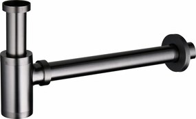 Mexen półsyfon umywalkowy okrągły, gun gray szczotkowany - 79950-66