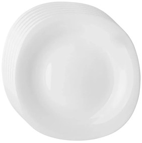Altom Zestaw talerzyków deserowych ze szkła opalowego White harmony 21,5 cm, 6 szt.