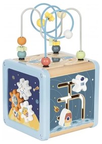 Tooky toy drewniana kostka aktywności kosmos sorter labirynt