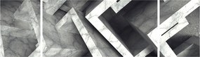 Abstrakcyjny obraz kostek (170x50 cm)