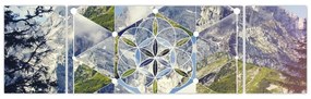 Obraz - Figura geometryczna (170x50 cm)