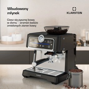 Klarstein GrandPresso Touch ekspres do kawy, 20 barów, młynek