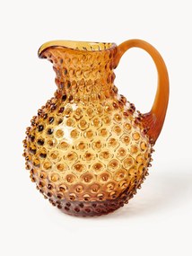 Dzbanek ze szkła dmuchanego Hobnail, 2 l