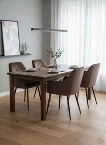 Czarne nowoczesne krzesło z podłokietnikami B2-L35