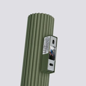 Kinkiet KARBON 30 zielony oliwkowy ryflowany SOLLUX  LIGHTING