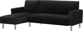 Tapicerowana sofa narożnikowa odwracana "Rio" - 4 miejsca - Szary antracytowy