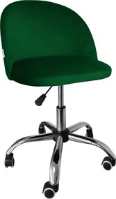 Fotel obrotowy COLIN krzesło biurowe fotel ergonomiczny do biurka : Kolor Stelaża - Chrom, Kolor tkaniny - VELVET - MG25, Typ siedziska - Siedzisko obrotowe 360°, Typ tkaniny - Velvet