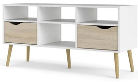 Biała szafka pod TV Tvilum Oslo, 117 x 57 cm