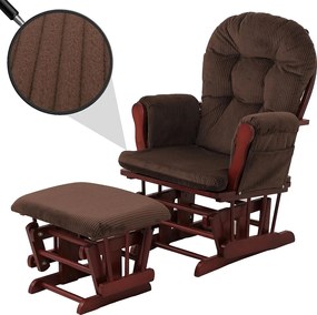 Leżanka MCW-C76,  brązowy ciemny stelaż