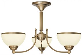 Niski żyrandol z mosiądzu R-S3AKE