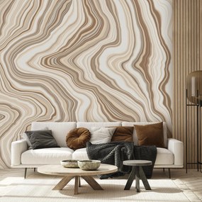 Fototapeta - Beżowy marmur (196x136 cm)