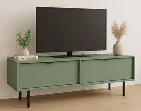 Zielona stojąca szafka RTV szałwia T5-A30