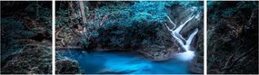 Obraz - Magiczna noc w tropikalnym lesie (170x50 cm)
