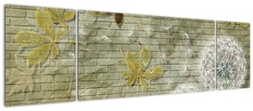 Obraz - Dmuchawce unoszone wiatrem (170x50 cm)