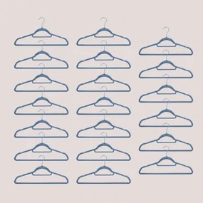 Zestaw 20 Wieszaków Palou Azul Grisáceo - Sklum