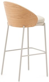 Beżowo-naturalny hoker (wysokość siedziska 77 cm) Eamy – Kave Home