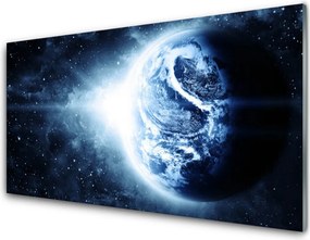 Panel Szklany do Kuchni Błękitna Planeta z Kosmosu