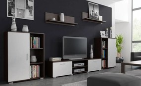 Meblościanka biała + wenge T2-M58