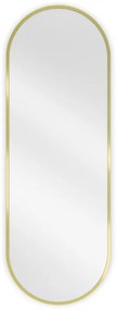 Mexen Loft lustro łazienkowe owalne 100 x 35 cm, rama złota - 9851-100-035-000-50